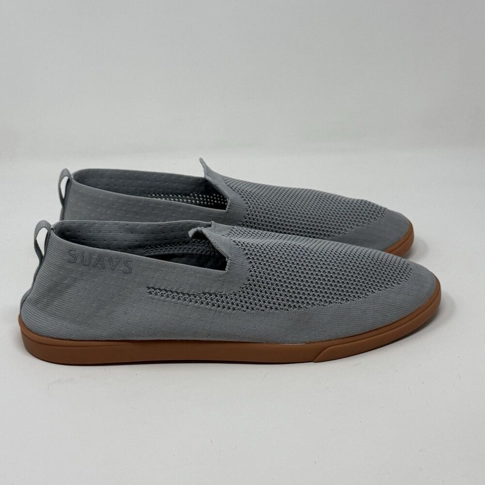 SUAVS The Barton Shoes Mens 13 Knit Slip On Lightweight Comfort Sneakers Loafers